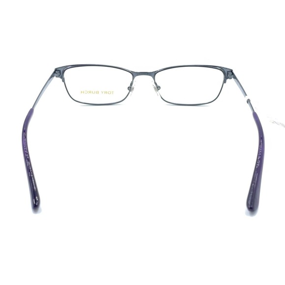 Tory Burch TY1036 490 Purple Gray Rectangular Eyeglasses Frames 51-16 140 Women - Picture 5 of 12
